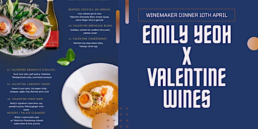 Primaire afbeelding van EMILY YEOH x VALENTINE WINEMAKER DINNER