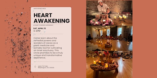 Primaire afbeelding van Heart Awakening: A Cacao Circle, Movements, & Sound Healing Experience