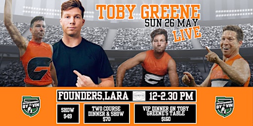 Toby Greene LIVE at Founders Lara!  primärbild