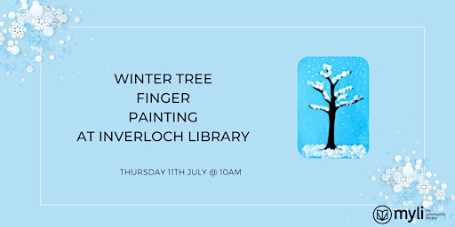 Winter Tree Finger Painting @ Inverloch library primary image