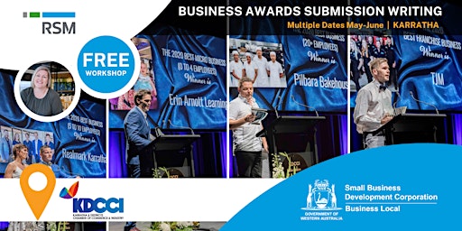 Primaire afbeelding van KDCCI Business Excellence Awards Submission Workshops (Karratha) Pilbara