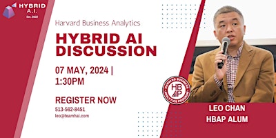 Hauptbild für Discussion on AI with Leo Chan at Harvard Digital Data Design Institute