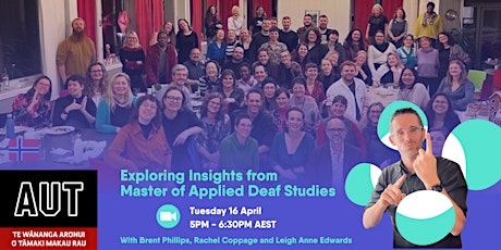 Image principale de Webinar | Exploring Insights from Master of Applied Deaf Studies