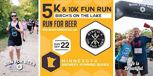 Hauptbild für 5k and 10k Beer Run x Birch's on the Lake | 2024 MN Brewery Running Series
