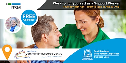 Imagem principal do evento Working for yourself as a Support Worker (Lake Grace) Wheatbelt