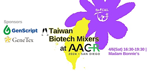 Imagen principal de "Taiwan Biotech Mixers" at American Association for Cancer Research (AACR) 2024