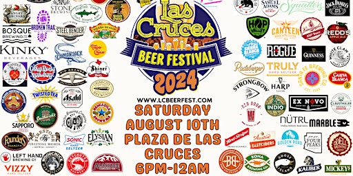 Image principale de The 2024 Las Cruces Beer Fest at Plaza De Las Cruces! (All Ages)