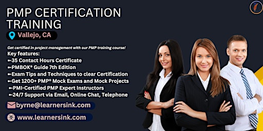 Primaire afbeelding van PMP Exam Prep Certification Training Courses in Vallejo, CA