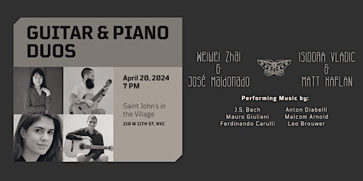 Primaire afbeelding van Guitar & Piano Duos at Saint John’s in the Village