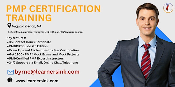 PMP Exam Prep Certification Training Courses in Virginia Beach, VA
