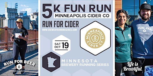 Imagem principal do evento 5k Cider Run x Minneapolis Cider Co | 2024 MN Brewery Run