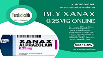 Image principale de Check Out Now To Buy Xanax 0.25mg Online at PurdueHealth