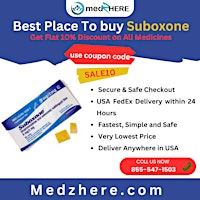 Imagem principal do evento Order  Suboxone Online Exclusive discounts for online medicine purchases