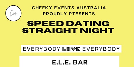 Burleigh Heads straight speed dating-ages 25-44-Cheeky Events Australia