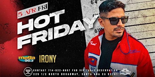 Mega Hot Friday Night DJ Irony primary image
