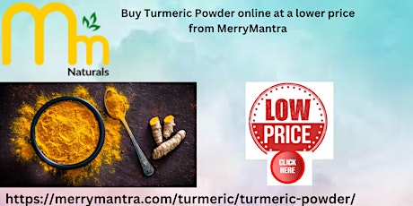 Buy Turmeric Powder online at a lower price from Merry Mantra