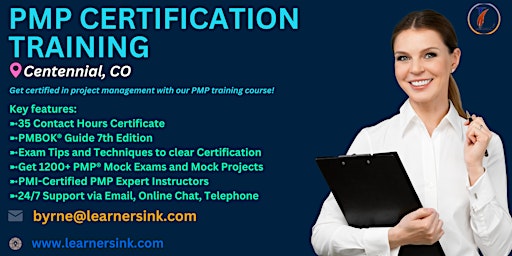 Primaire afbeelding van PMP Exam Prep Certification Training Courses in Centennial, CO