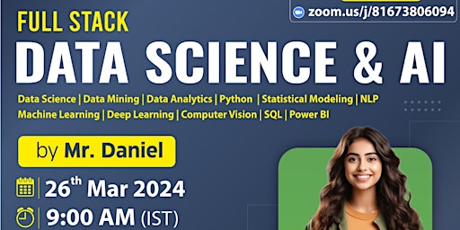 Imagem principal do evento Data Science Training Course at Best Price in Hyderabad