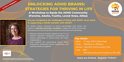 Unlocking ADHD Brains: Strategies for thriving in life primary image