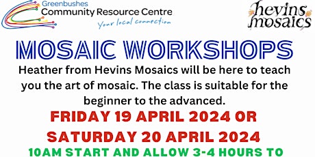 Mosaics Workshop - Greenbushes