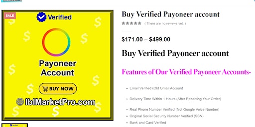 Buy Verified Payoneer Account: Quick and Secure Way to Receive Payments primary image
