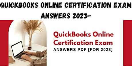 QuickBooks online certification exam answers 2023