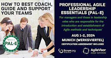 Immagine principale di Certified Training | Professional Agile Leadership (PAL-E) 