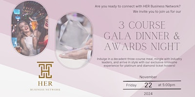 Imagem principal do evento Darwin Women in Business | 3 Course Sit Down Dinner & Awards Night