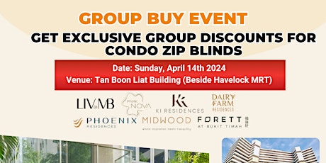 Condo Zip Blinds Group Buy