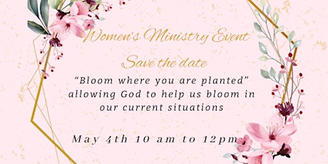 Gateway Church womens ministry brunch: Bloom where you are planted