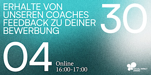 Hack your SIA Application: 1-on-1 Coaching (Session II)