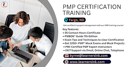Primaire afbeelding van PMP Exam Prep Certification Training Courses in Fargo, ND