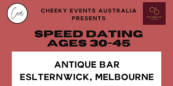 Melbourne speed dating for ages 30-45-Cheeky Events Australia