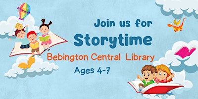 Imagem principal do evento Storytime at Bebington Central Library