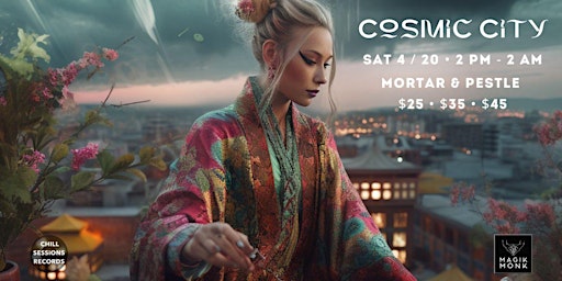 Primaire afbeelding van Cosmic City 002 • Rooftop Party Chinatown • Saturday 20 April