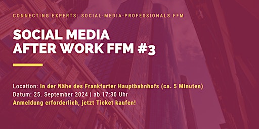 Primaire afbeelding van Social Media After Work FFM #3