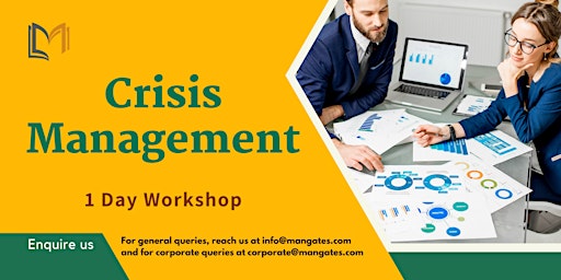 Image principale de Crisis Management 1 Day Training in Fairfax, VA