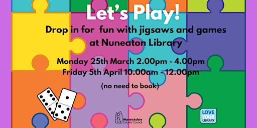 Primaire afbeelding van Let's Play @ Nuneaton Library