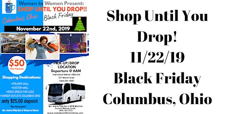 Shop Until You Drop! Black Friday Shopping Event Bus Trip primary image