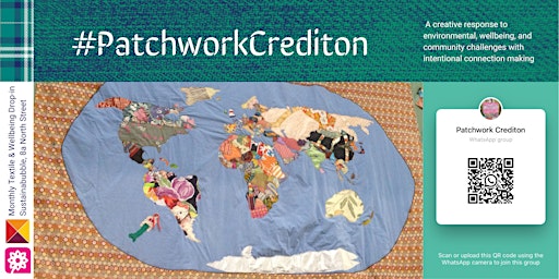 Imagem principal de #PatchworkCrediton, a Wellbeing and Well Planet Drop-in with Sustainable Crediton