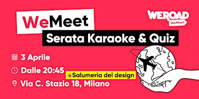 WeMeet | Serata Karaoke & Quiz primary image