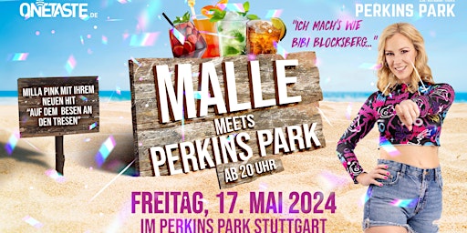 Imagem principal do evento Malle meets Perkins Park am Freitag, 17.05.24 ab 20 Uhr