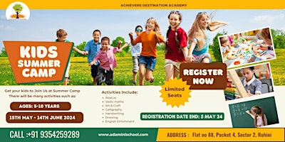 Hauptbild für Summer Camp for Kids in Rohini Delhi 2024
