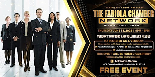 Imagem principal do evento THE FABIOLA CHAMBER NETWORK