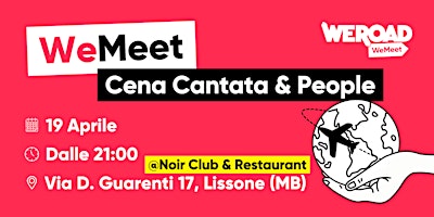 Primaire afbeelding van WeMeet | Cena Cantata & Party Night