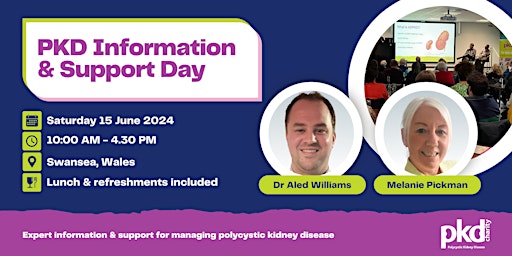 Primaire afbeelding van PKD Information & Support Day - Swansea, Wales