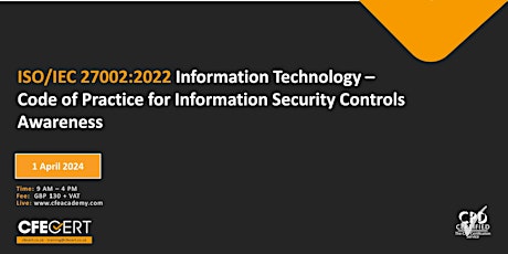 ISO/IEC 27002:2022 ITCPI Awareness -- ₤130