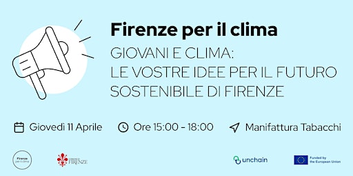 Giovani e clima: le vostre idee per il futuro sostenibile di Firenze primary image