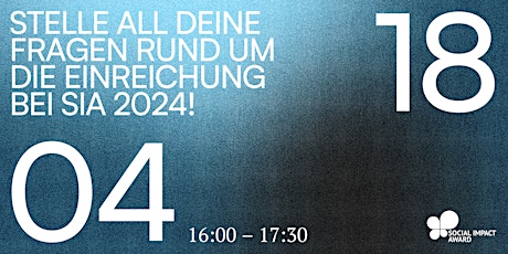 Hauptbild für Infohour I - Einreichung beim Social Impact Award 2024