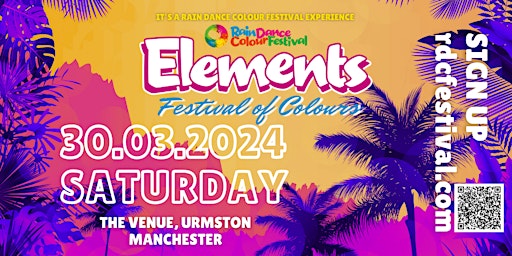 Immagine principale di Rain Dance Colour Festival's - Elements | Holi Celebrations | Manchester 